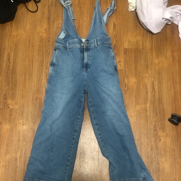 Free People Denim - Free People Jean Overalls